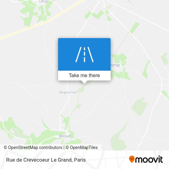 Rue de Crevecoeur Le Grand map