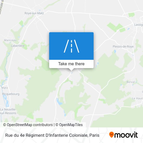 Rue du 4e Régiment D'Infanterie Coloniale map