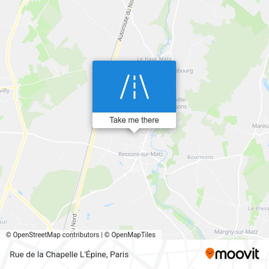 Rue de la Chapelle L'Épine map