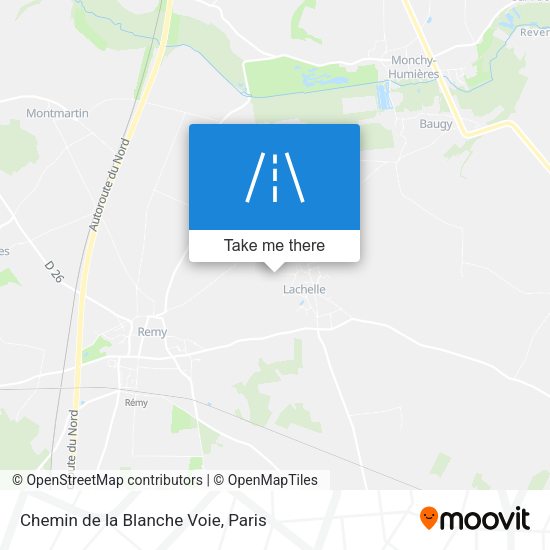 Chemin de la Blanche Voie map