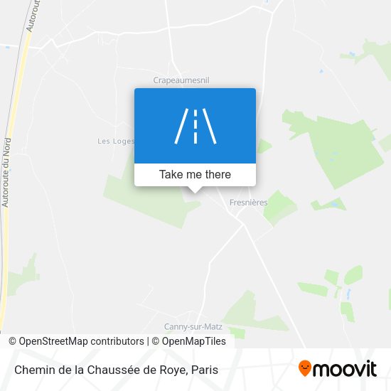 Chemin de la Chaussée de Roye map
