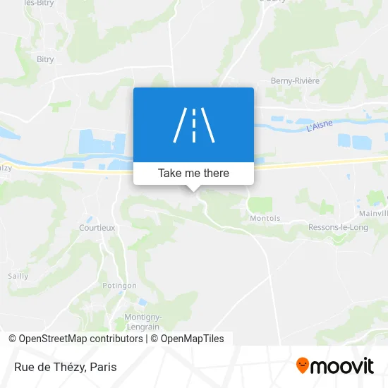 Rue de Thézy map