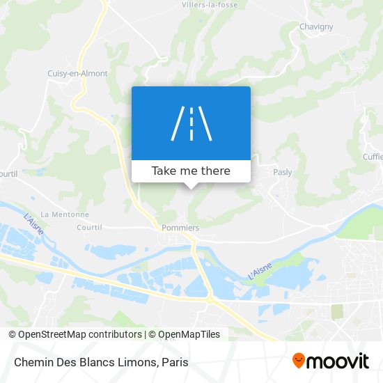 Chemin Des Blancs Limons map