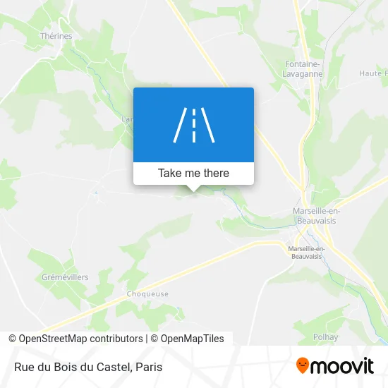 Rue du Bois du Castel map