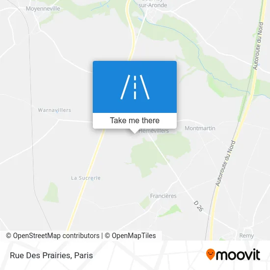 Rue Des Prairies map