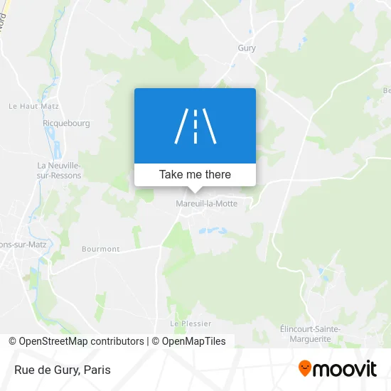 Rue de Gury map