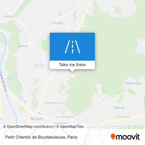 Petit Chemin de Bourbeuleuse map