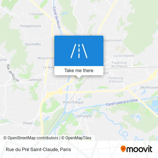 Rue du Pré Saint-Claude map