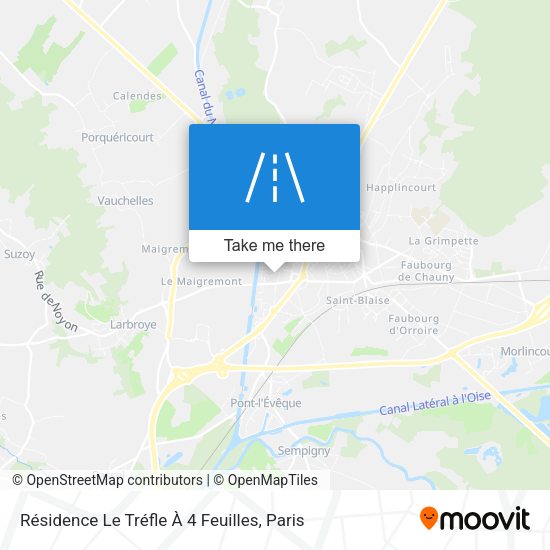Résidence Le Tréfle À 4 Feuilles map