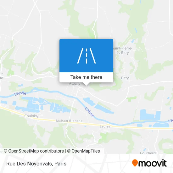 Rue Des Noyonvals map