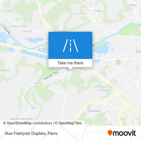 Rue François Dupleix map