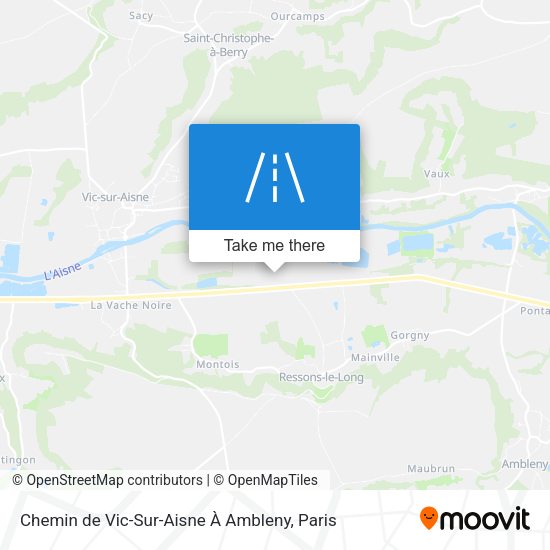 Chemin de Vic-Sur-Aisne À Ambleny map