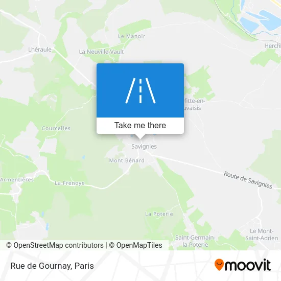 Rue de Gournay map