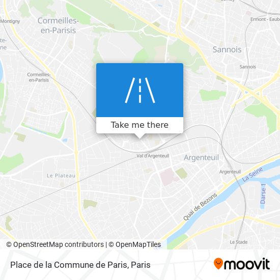 Mapa Place de la Commune de Paris