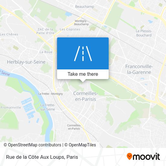Rue de la Côte Aux Loups map
