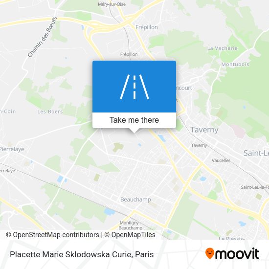Placette Marie Sklodowska Curie map