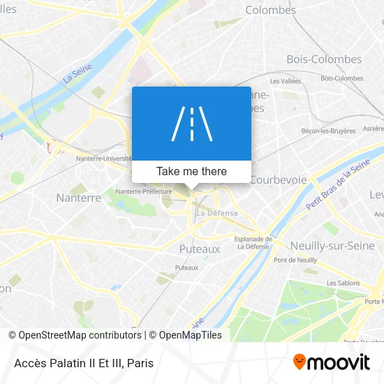 Mapa Accès Palatin II Et III