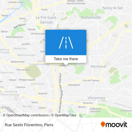 Rue Sesto Fiorentino map