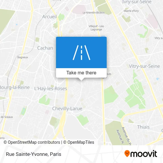Rue Sainte-Yvonne map
