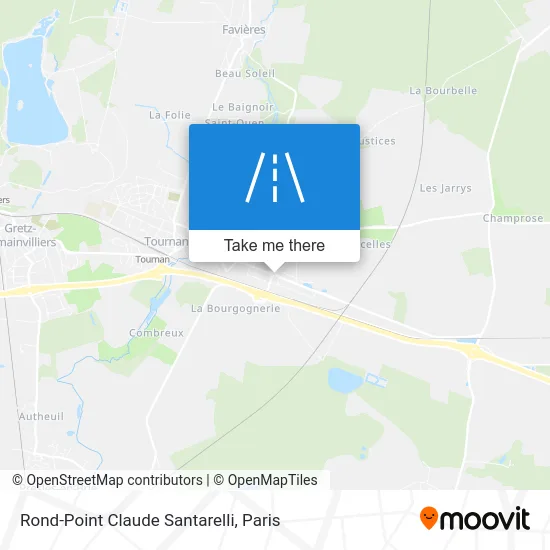 Mapa Rond-Point Claude Santarelli