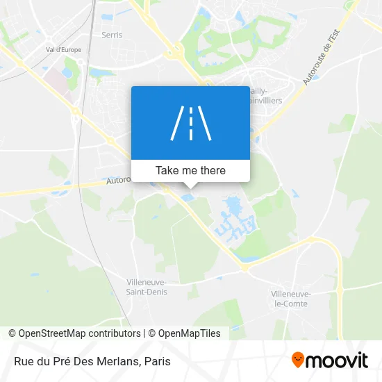 Rue du Pré Des Merlans map
