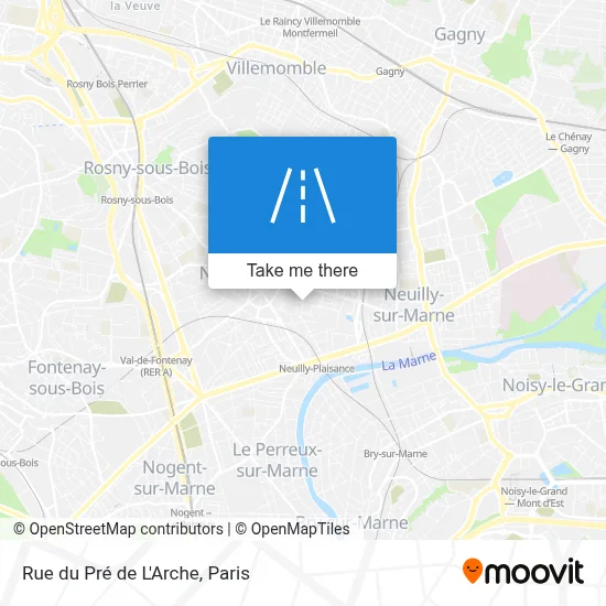 Rue du Pré de L'Arche map