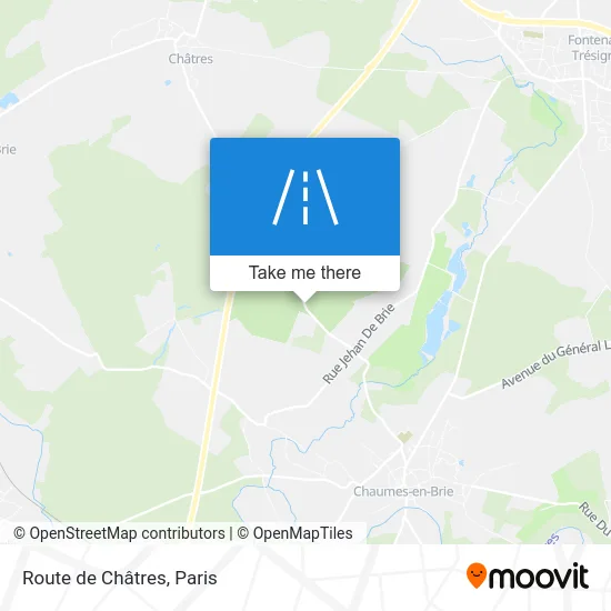 Route de Châtres map