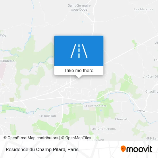 Résidence du Champ Pilard map