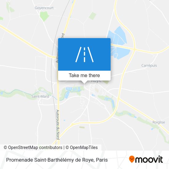 Promenade Saint-Barthélémy de Roye map