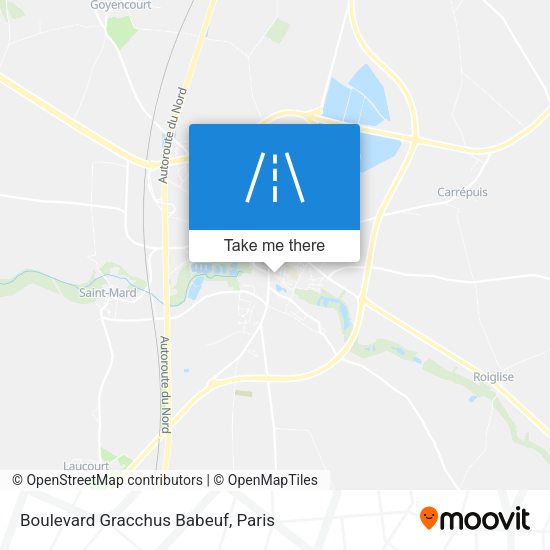 Boulevard Gracchus Babeuf map