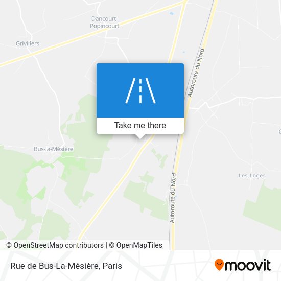 Rue de Bus-La-Mésière map