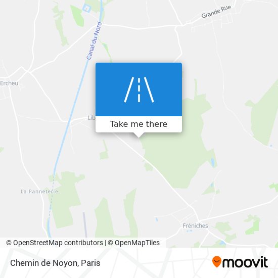 Chemin de Noyon map