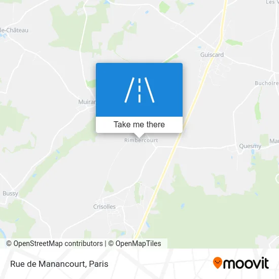 Rue de Manancourt map