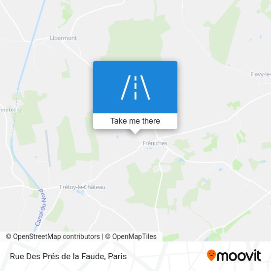 Rue Des Prés de la Faude map