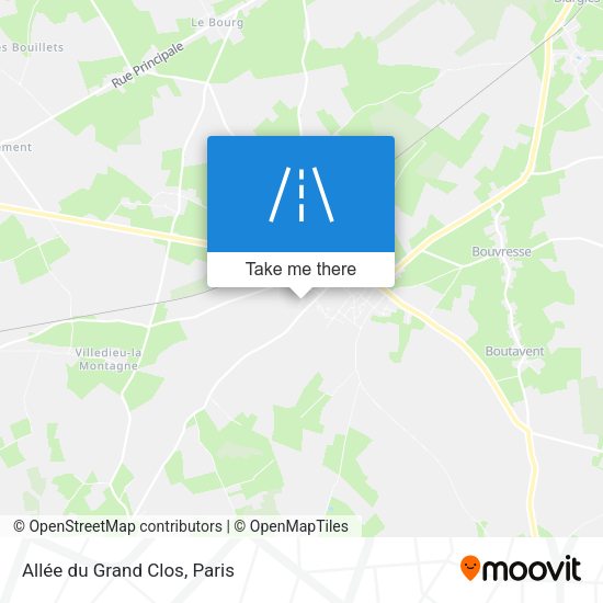 Allée du Grand Clos map