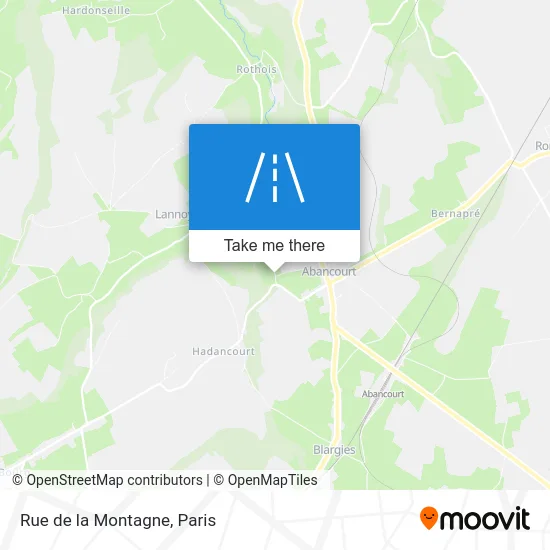 Rue de la Montagne map