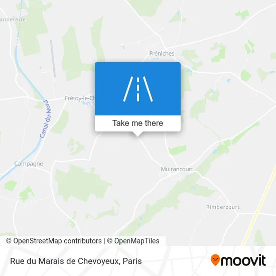 Rue du Marais de Chevoyeux map