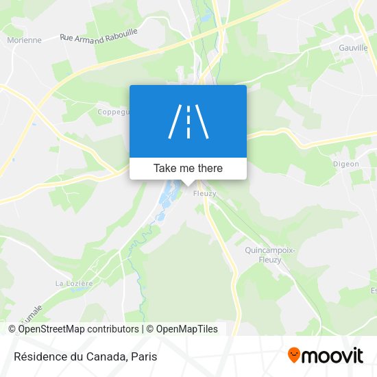 Résidence du Canada map