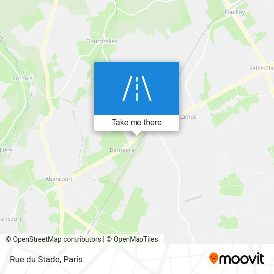 Mapa Rue du Stade