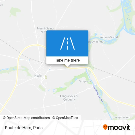 Route de Ham map