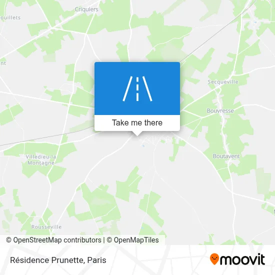 Résidence Prunette map