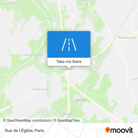 Rue de L'Église map