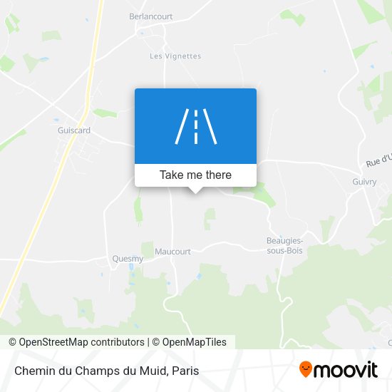 Chemin du Champs du Muid map