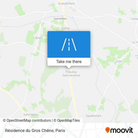 Résidence du Gros Chêne map