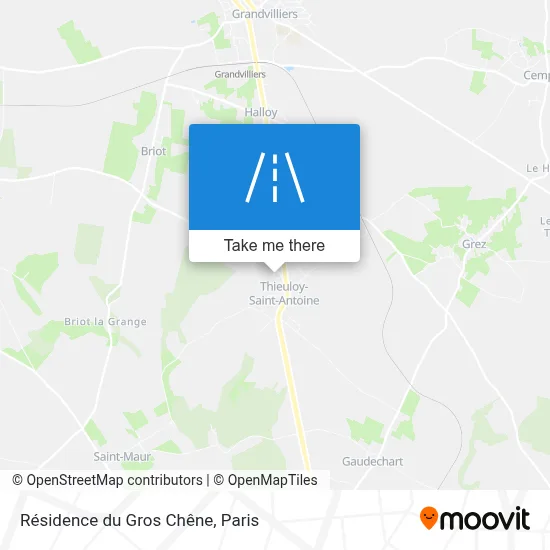 Résidence du Gros Chêne map
