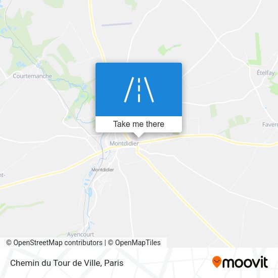 Chemin du Tour de Ville map