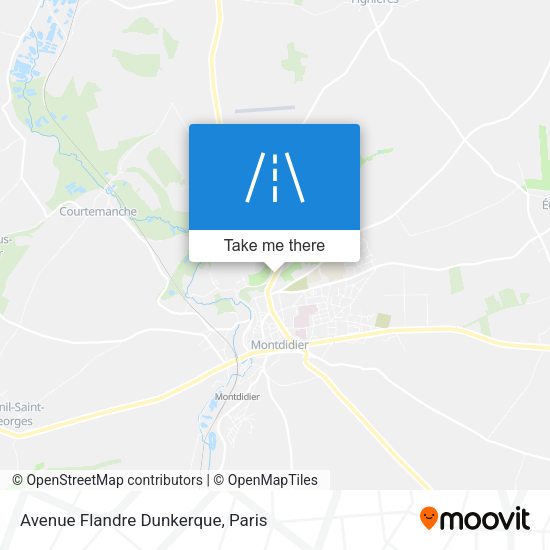 Avenue Flandre Dunkerque map