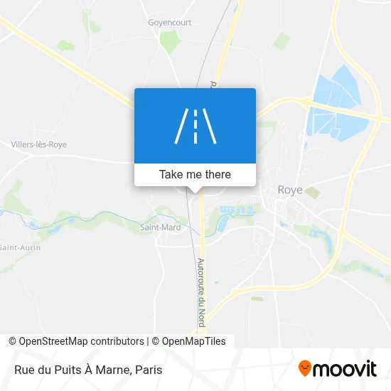 Rue du Puits À Marne map