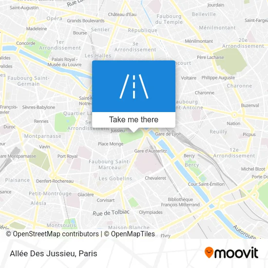 Allée Des Jussieu map