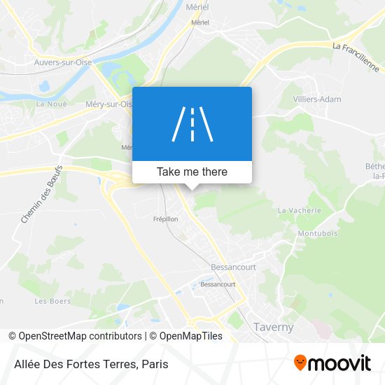Allée Des Fortes Terres map